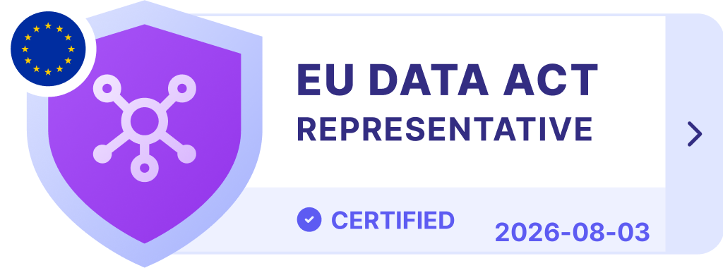 EU Data Act certificate of representation